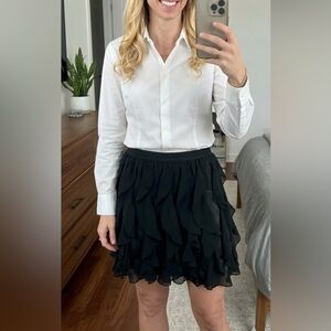 Black Ruffle Skirt